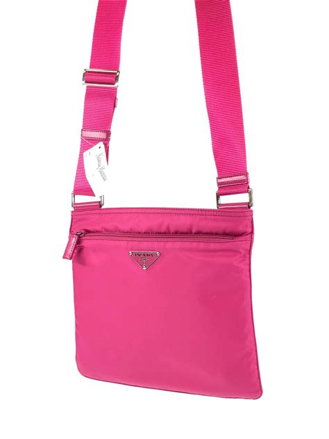 pink prada nylon crossbody